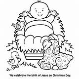 Jesus Baby Coloring Printable Pages Getcolorings Color sketch template