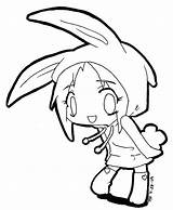 Chibi Coloring Anime Pages Girl Cute Bunny Manga Emo Lineart Coloring4free Colouring Wolf Costume Girls Deviantart Boy Couple Getdrawings Animal sketch template