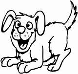 Dog Coloring Pages Outline Happy Mutt Clipart Animal Dogs Outlines Barking Cliparts Cartoon Clip Printable Colouring Template Magical Poochies Thecoloringbarn sketch template