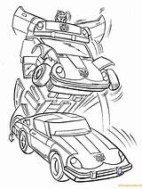 Transformers Car Pages Coloring Color sketch template