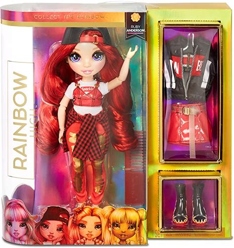 rainbow high fashion doll ruby anderson red themed doll with luxury