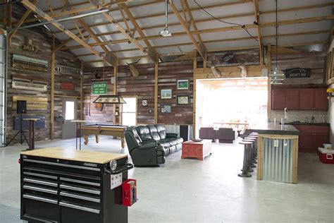 morton buildings hobby garage interior in cypress texas