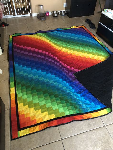 rainbow quilt rainbow quilt handmade crafts quilts