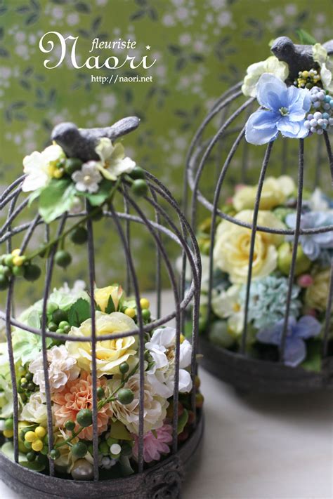 鳥かごのアレンジ bird cage flower birthday wedding bird cage flower deco pinterest birthdays