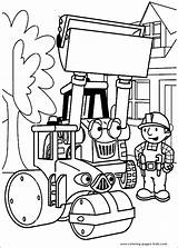 Builder Coloring Bob Pages Color Printable Cartoon Character Kids Sheet Book Sheets Found sketch template