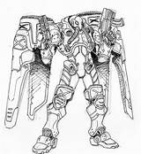 Starcraft Reaper Deviantart Armor Pages Terran Colouring Choose Board sketch template
