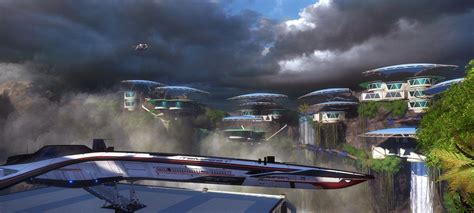 Mass Effect Andromeda Mass Effect Future City Landscape
