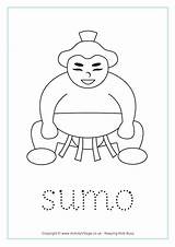 Sumo Worksheet sketch template