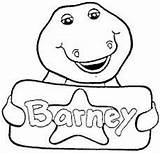 Barney Coloring Pages Friends Printable Color Sheets Getcolorings Cartoon Print sketch template