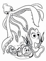 Nemo Coloring Squid Dory Marlin Calamaro Colorare Colossal Dori Vengono Attaccati Ricerca Coloradisegni Kolorowanki Disegni Coloringhome Tremendous Attacked Getdrawings Marvelous sketch template