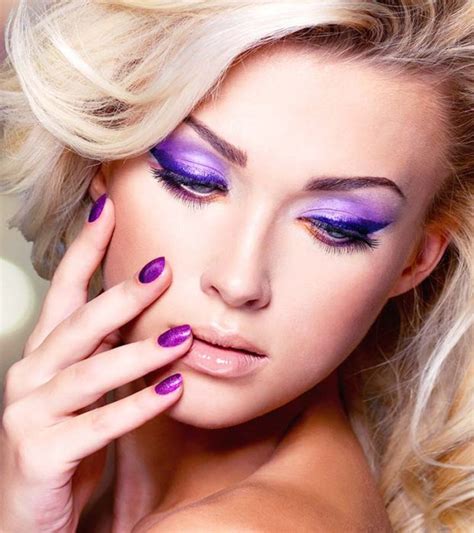 enchanting makeups  purple shades trendy queen leading magazine  todays women