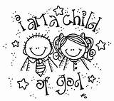Coloring God Child Am Book Kids sketch template