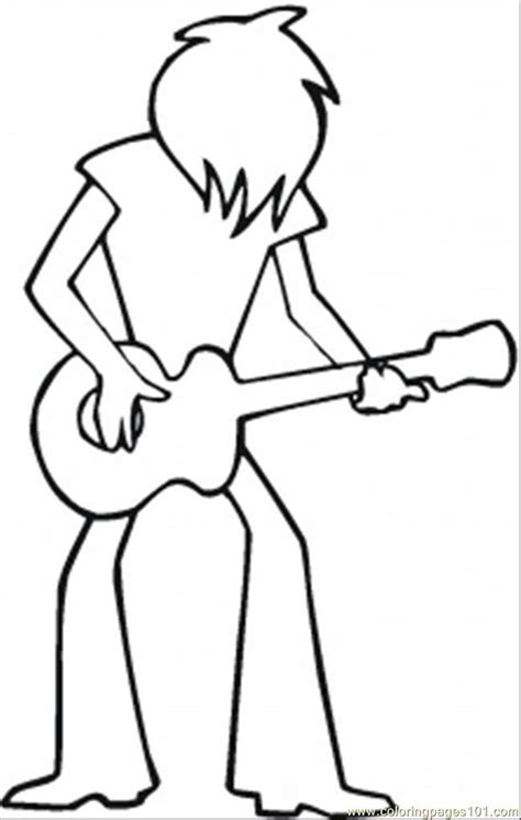 guitar coloring pages  kids coloring home
