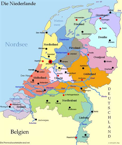 liste der provinzen der niederlande