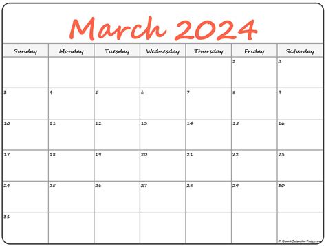 fillable calendar march  printable word searches