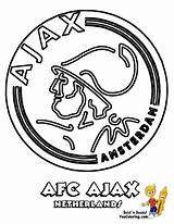 Ajax Kleurplaat Coloring Voetbal Psv Eindhoven Clubs sketch template