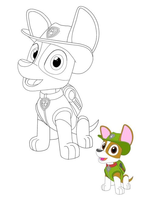 pin  paw patrol coloring pages