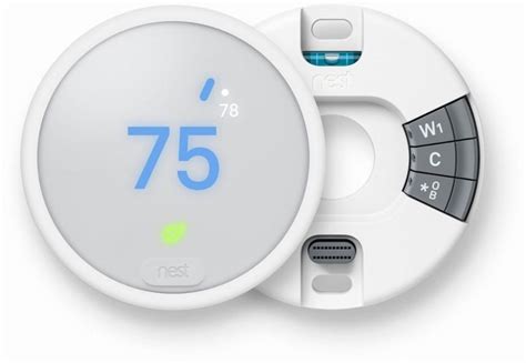 nest thermostat  white  bit color lcd screen smartphone