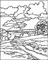 Coloring Bach Landschaft Landscapes Landschappen Landschaften Paysages Coloriages Ausmalbild Kleurplaat Malvorlage Animaatjes Alola Animes Coloringpages1001 Ziyaret sketch template