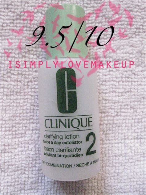 review clinique clarifying lotion  dry combination