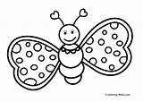 Butterfly Cute Clipart Pages Kids Colouring Butterflies Coloring Printable Library Coloing sketch template