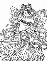Princess Sailor Moon Coloring Pages Print Printable Colour Color Getcolorings sketch template