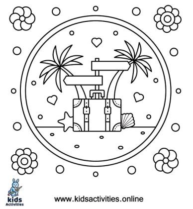 printable coloring pages  summer kids activities