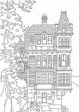 Coloring Pages City Buildings Adults Colouring House Drawing Cityscape Houses Still Life Color Fruit Printable Getdrawings Cityscapes Getcolorings Print Colorings sketch template