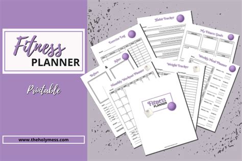 printable fitness planner    holy mess