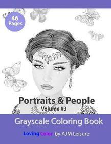 portraits  people volume  adult coloring book  grayscale