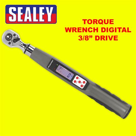 sealey  sq dr digital electronic torque wrench nm nm  lbft stw