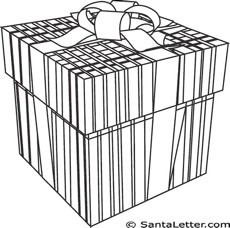 christmas presents coloring pages  santalettercom