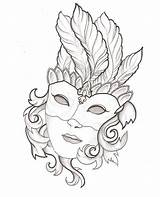 Mask Venetian Drawing Gras Mardi Coloring Pages Masks Face Deviantart Tattoo Drawings Sad Sketch Happy Masquerade Gas Girl Printable Carnival sketch template