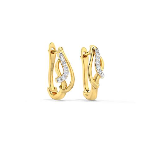 Buy Becca Diamond Hoop Earrings Online Caratlane