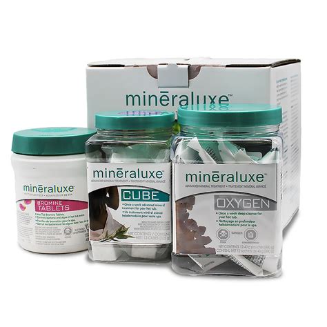 mineraluxe  month hot tub water care kit
