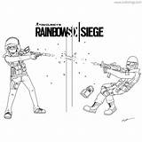 Siege Rainbow sketch template