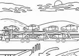 Autotransporter Lkw Malvorlage Ausmalbilder sketch template