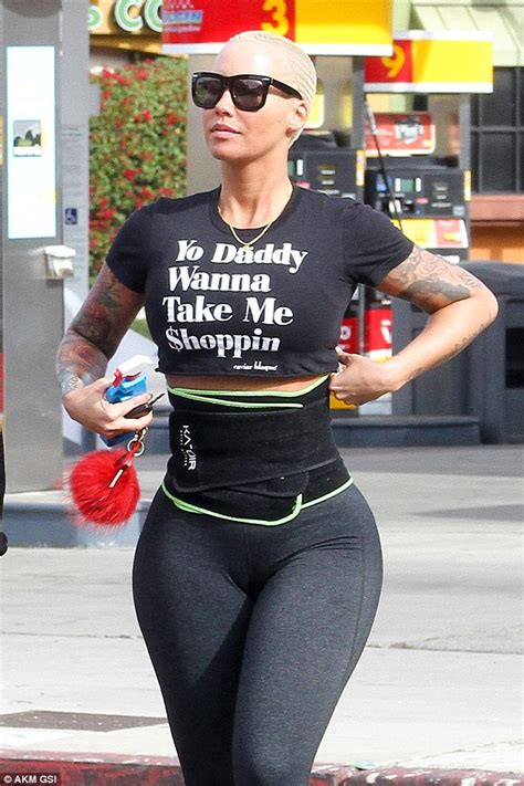 Amber Rose Shows Off Her Bountiful Booty While Wearing Waist Trainer In