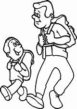 Father Son Coloring Pages Color Drawing Getcolorings Camping Getdrawings Kids sketch template