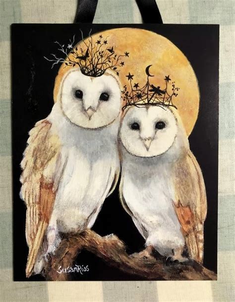 Magical Owls Art Print Midnight Magic Owls Snowy Owls Art Etsy In