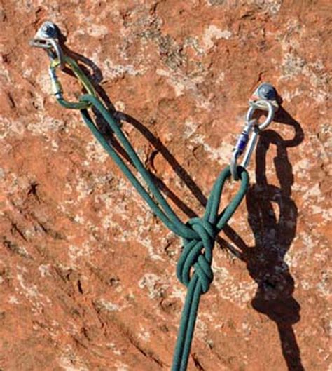 tie    equalizing figure  knot   climbing knots rock climbing knots