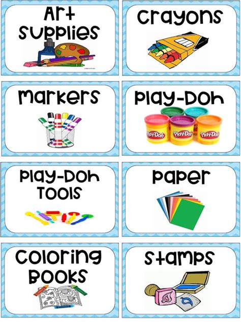 kids toy room labels toy bin labels turquoise printable  classroom