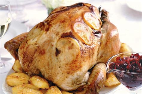 lemon roast turkey with hazelnut and fig stuffing recipe