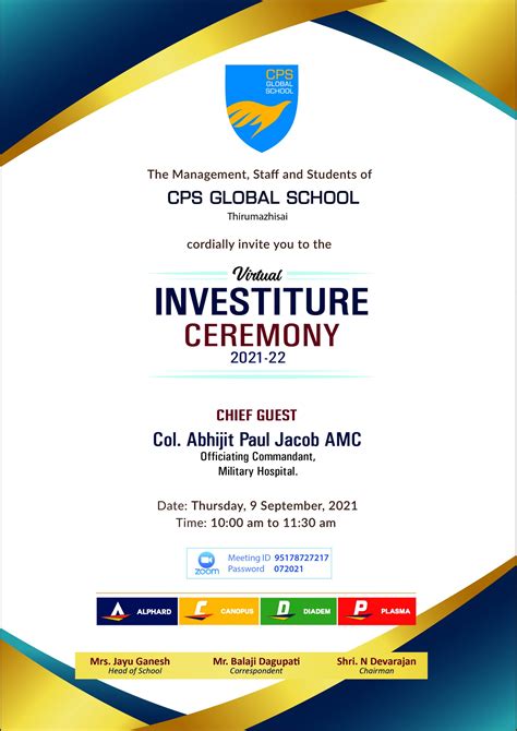 mantle  glory bequeathed investiture ceremony  cps global