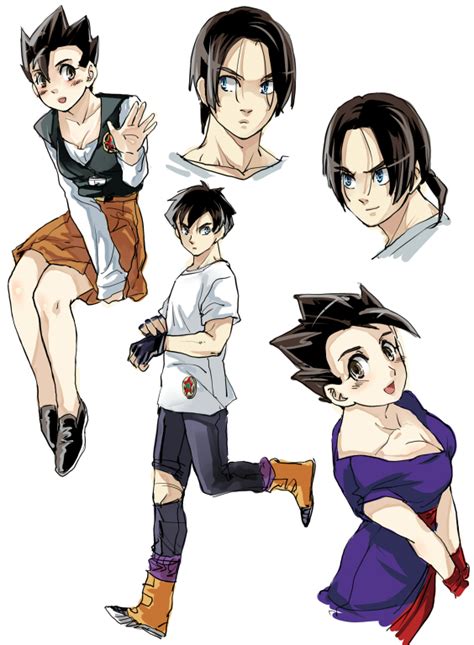 female gohan and male videl by pinki100 on deviantart