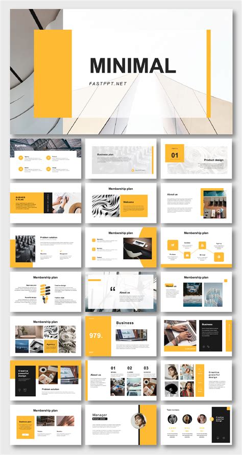 clean business introduction powerpoint template original  high