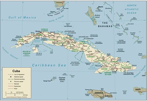 large detailed political map  cuba cuba large detailed political map vidianicom maps
