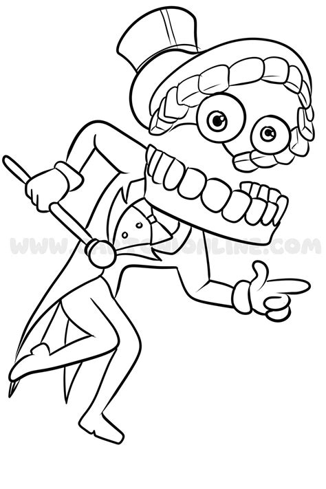 caine  amazing digital circus coloring page