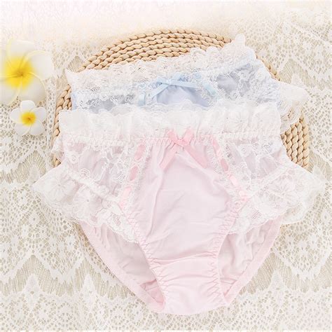 Japanese Lace Lovely Women Underwear Briefs Panties Tanga G String