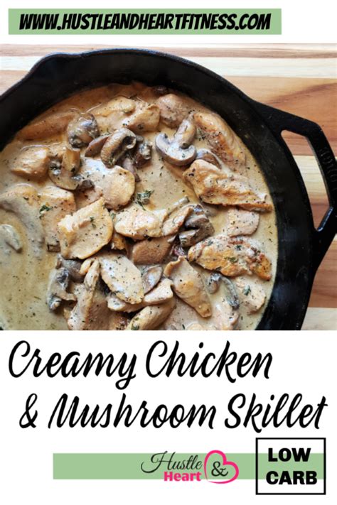 Creamy Chicken And Mushroom Skillet